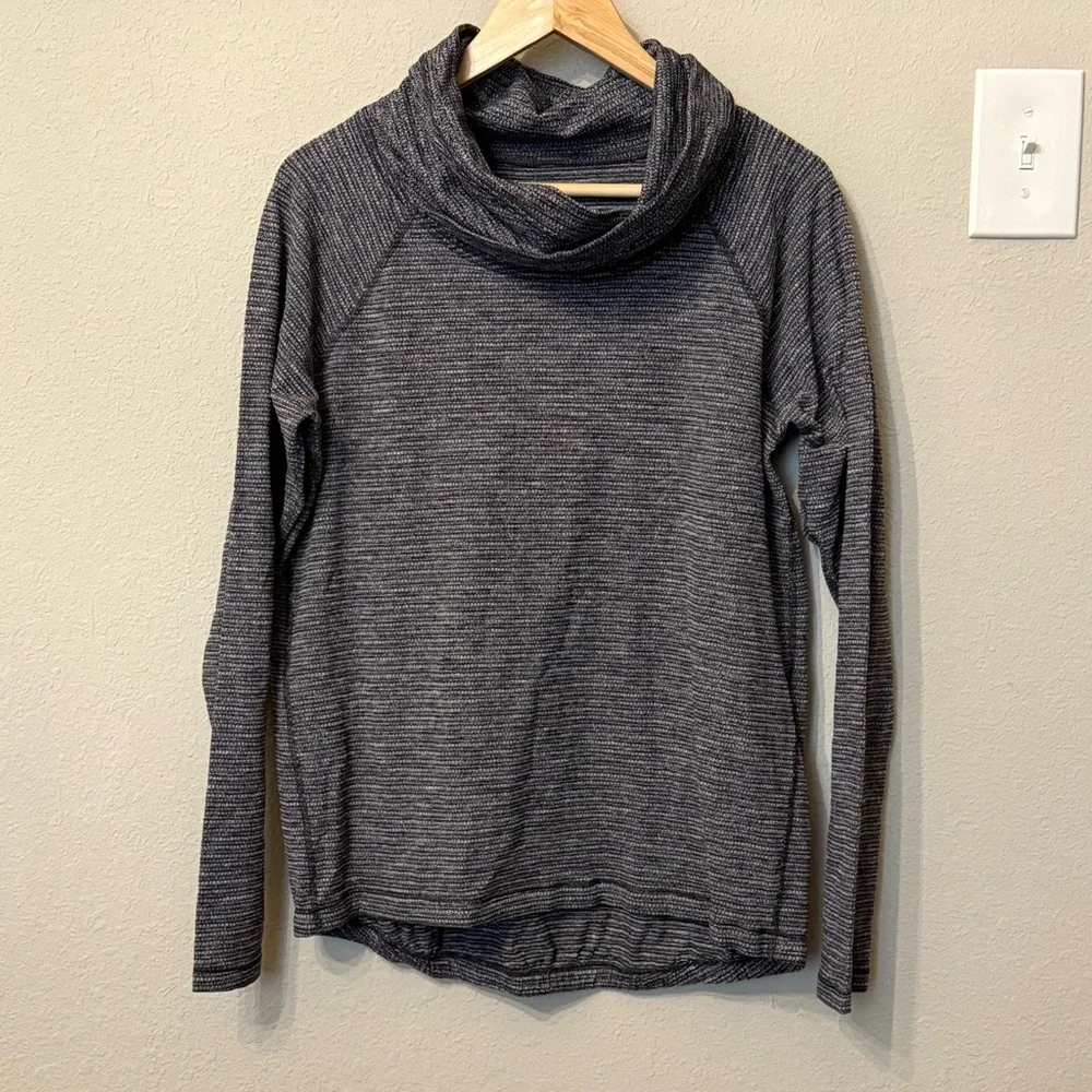 Lululemon Healthy Heart Pullover Coco Pique Black Size 6